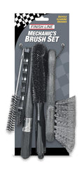 Finish Line Easy-Pro 5 Piece Mechanic’s Bicycle Cleaning Brush Set – Professional-Grade Kit with Chain Keeper, Durable Multi-Surface Brushes