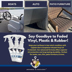 Captain Don's Graphene-Infused UV Vinyl Protectant, Vinyl Conditioner, & Vinyl Restorer, 32 oz