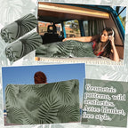 Hahafelt 2 Pack Car Seat Towel Covers Athletic Running Towel Performance Microfiber Post Workout Sweat Washable Cover Non Slip for Seat Outdoor Sport (Palm)