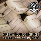 Chemical Guys Leather Cleaner, Colorless and Odorless for Car Interiors, Furniture, Boots, and More (Works on Natural, Synthetic, Pleather, Faux Leather and More), 32 fl oz - SPI_208_32