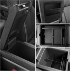 YOJOJOCO 3PCS Center Console Organizer Compatible with Honda 2023-2025 2026 Pilot ＆ 2024-2026 Ridgeline ＆ 2024-2026 Passport Accessories Center Console Dividers Organizer Hidden Storage Boxv
