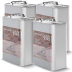 DeckGeneral High Gloss Masonry Sealer 5745 - Heavy Duty Outdoor Concrete Sealer - Multi-Purpose Acrylic-Based Waterproof Coating for Bricks, Mortar, Patio, Stairs, Walls, Pavement -Case of 4(1 Gal)