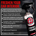 Adam's Polishes Interior Detailer 16 fl. oz (Cedarwood) - Total Car Interior Cleaner, Protectant & Dressing | All Purpose Cleaner & Leather Conditioner | Vinyl, Dashboard, Screen, Seat Cleaner & More