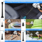 Car Vacuum Portable Cordless with 18000PA Super Suction, 4 in 1 Portable Air Blower/Car Vacuum 90°Foldable Handheld Rechargeable Brushless Motor, Gifts for Valentine's Day for Home, PC