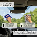 Claro Glass Towels Car Detailing 8-Pack – Streak Free Windshield Cleaner Cloth | Auto Glass Cleaner for Car Windows, Mirrors & Screens | Microfiber Car Cleaning Cloth for Detailing & Interior Use