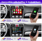 for Subaru Forester Impreza WRX STI XV 2013-2015 Radio Upgrade Compatible with Wireless Carplay Android Auto Touch Screen Car Stereo Bluetooth GPS WiFi AM/FM Camera Navigation 8 Core Head Unit