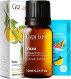 100% Pure Yuzu Essential Oil - 0.34 Fl Oz - Yuzu Oil for Hair, Skin, Diffuser, Aromatherapy & DIY Candle Making Scent