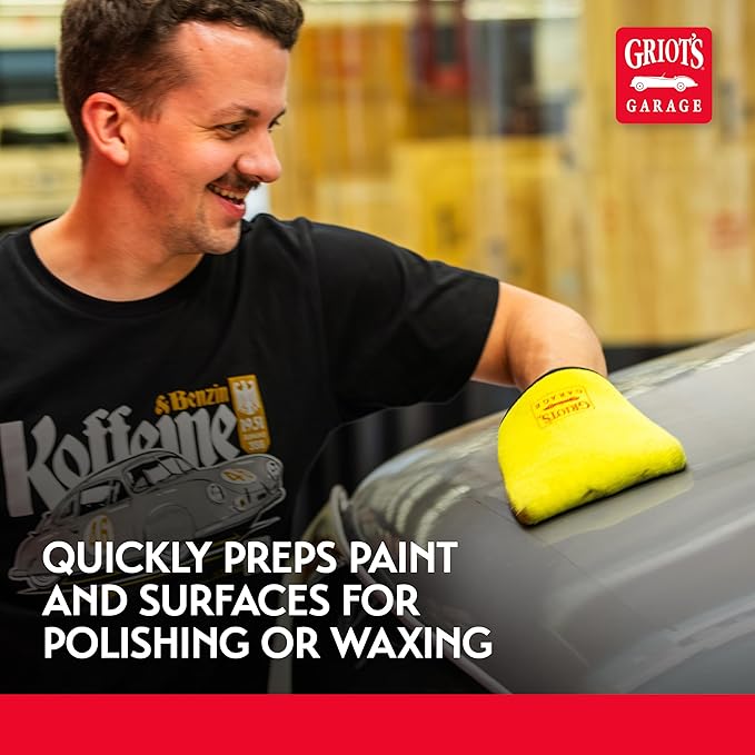Griot's Garage Fine Surface Prep Mitt for Car Detailing, Clay Bar Alternative, Auto Cleaning Tool for Paint, Glass, Chrome, and Plastic, 10678