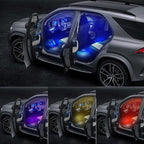 4-in-1 RGB Car Interior Lights with APP Control, Music Sync Mode, 12V LED Strip Light Kit for Car, Truck, SUV – Smart Ambient Lighting with Color Changing & Sound Activated, Car Charger Included