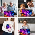 for Kindle 10th Generation Case 2019 Released 6",PU Leather Cute Slim Folio Adjustable Stand Smart Cover with Auto Wake/Sleep Case for 6 Inch Kindle 10th Gen 2019,Purple Glitter Paw