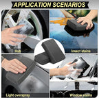 Car Wash Sponge,Dual Sided Car Clay Scrubber for Fast and Effective Removal of Paint,Light Overspray So On,Scrubbing and Clay Work,2-Pack