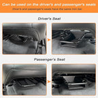 Front Under Seat Storage Organizer Tray Compatible with Jeep Wrangler JL/JLU 2018-2022 2023 2024 2025 2026 and Jeep Gladiator JT Truck 2020-2023 2024 2025 2026 Hidden Accessories （Patented Design）