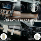 Car Perfume Diffuser, (UPGADED) Air freshener, Waterless Diffuser, Smart Ultrasonic Air Freshener with 6 Premium Fragrances, Automatic (On/Off), Car Gift for Men and Women (Black)