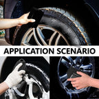2PCS Tire Dressing Applicator, Car Tire Applicator Dressing Shine Sponge, Reusable Tire Dressing Applicator Pads with Lid, Wheel Applicator Foam for Car Detailing Cleaning (Black)