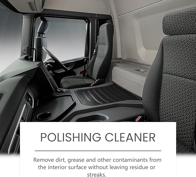 Car Interior Polish & Restorer – Multi-Surface Interior Cleaner for Shine Renewal, Dirt Removal, Protection & Anti-Stain Care for Dashboard, Leather, Plastic & Trim