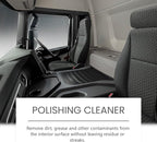 Car Interior Polish & Restorer – Multi-Surface Interior Cleaner for Shine Renewal, Dirt Removal, Protection & Anti-Stain Care for Dashboard, Leather, Plastic & Trim