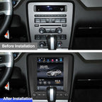 2+64G Android 14 Double Din Car Stereo for Ford Mustang 2010-2014 with 9.7 Inch Touchscreen Radio Built-in Wireless Carplay/Android Auto/GPS/Bluetooth/FM/AUX-in/Steering Wheel Controls/Backup Camera