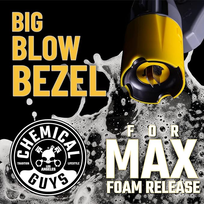 Chemical Guys CWS21216BM Big Mouth Soap & Foam Kit - HydroSuds Ceramic Si02 Shine High Foaming Car Wash Soap, 16 fl oz + Big Mouth Max Release Foam Cannon, Works With Pressure Washer, (2 Items)