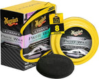Meguiar's Ultimate Paste Wax, Premium Car Wax for a Deep Gloss with Lasting Protection, Easy to Apply and Remove, Clear Coat Safe, Microfiber Towel and Applicator Included, 8 Oz Paste