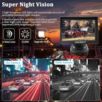 Backup Camera for Truck 5 Inch 1080P Front Rear View Monitor kit Auto Color Image Night Vision, Plug & Play,IP69 Waterproof Grid Lines for Car/RV/Tractor/Semi-Trailers/Pickup H11