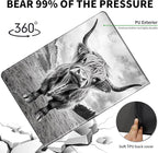Case for 6" Kindle 11th Generation Case 2024/2022 Release,Leather Slim Folio Adjustable Stand Cover with Auto Wake/Sleep for Basic Kindle 2024/2022 11th Gen e-Reader,Black Cute Cow