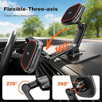 APPS2Car for Magsafe Car Mount, Dual-Axis Adjustable Magnetic Phone Holder for Car with Large 3.15" x 3.15" Adhesive Base, Fit Most Flat & Micro-Curved Dashboard, Compatible for iPhone 12-17 Series