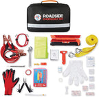 Always Prepared Premium Roadside Emergency Kit for Car - Car Safety Kit, Tools, First Aid, Visibility Gear & More - Perfect Roadside Assistance Kit Gift for New Drivers (125 pc)