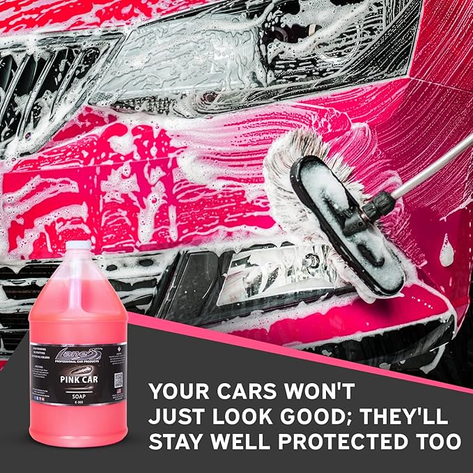 LANE'S Car Cleaning, Car Wash Soap The Perfect Shampoo for Auto, Exterior Care Products, High Foaming with Gentle Formula, Gallon