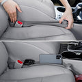 Givifive Car Seat Gap Filler Set of 2, 3IN1 Seat Side Gap Filler Plug with Storage Slot & Hook Function, Soft Foam Universal Fit Car SUV Truck Fill Gap Between Seats Console Organizer（Standard Gray）