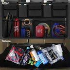 Snuopfy Car Trunk Organizer, Backseat Hanging Organizer with 9 Large Storage Bag Super Capacity -Trunk Organizer for SUV,Truck,Van -Your Space Saving Expert (9 Pocket)