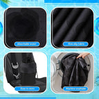 Hahafelt 1 Pack Car Seat Towel Covers with Storage Bag, 63 x 32 Inch Universal Non Slip Waterproof Sweat Protector for Car Truck, Gym Swimming Running, Machine Washable (Black Leopard Print)