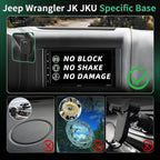 Car Phone Holder for Jeep Wrangler (2011-2016 2017),Magsafe Car Mount Charger,Magnetic Phone Holder,15W Wireless Charging,Dashboard Phone Holder,360° & Hands Free,2015 Wrangler Interior Accessories