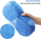 Tanlade 2 Pcs Large Microfiber Car Wash Sponge for Cleaning, Non Scratch Microfiber Sponges for Car Washing Supplies, Trucks and Motorcycles (Blue,Orange)