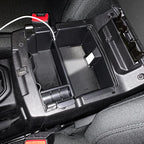 TACOBRO Center Console Organizer Compatible with Jeep Wrangler JL & JLU 2018 2019-2024 2025 2026 Accessories, Gladiator JT Truck 2020 2021 2022 2023-2026 Insert Tray Armrest Storage Box, Black