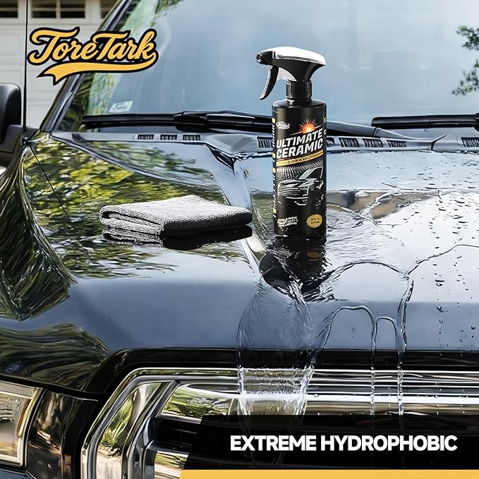 Real Ceramic Coating for Cars Polish (64 Fl Oz), Unmatched Shine Car Wax Coating Spray, No Pungent Smell, Quick Detailer Spray Wax, Lasts 50+ Washes Car Paint Sealant