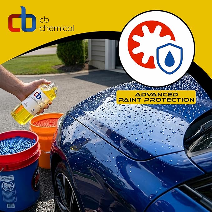 Auto Wash & Shampoo 32oz | Premium PH Neutral Car Wash Soap for Foam Cannon & Pressure Washer | High Foaming Car Shampoo with Lemon Fragrance | Safe for All Paint Types | Adds Shine & Paint Protection
