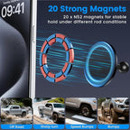 Kaishengyuan Magnetic Phone Mount Compatible with 2024-2026 Toyota Tacoma & 2025-2026 4 Runner, 360° Rotation Metal Phone Holder Cradles Bracket Stand for All Smartphones