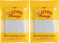 Leather Honey Lint-Free Application Cloth: Microfiber Cloth for Use with Leather Conditioner and Cleaner. Made in The USA Since 1968 (Pack of 2)