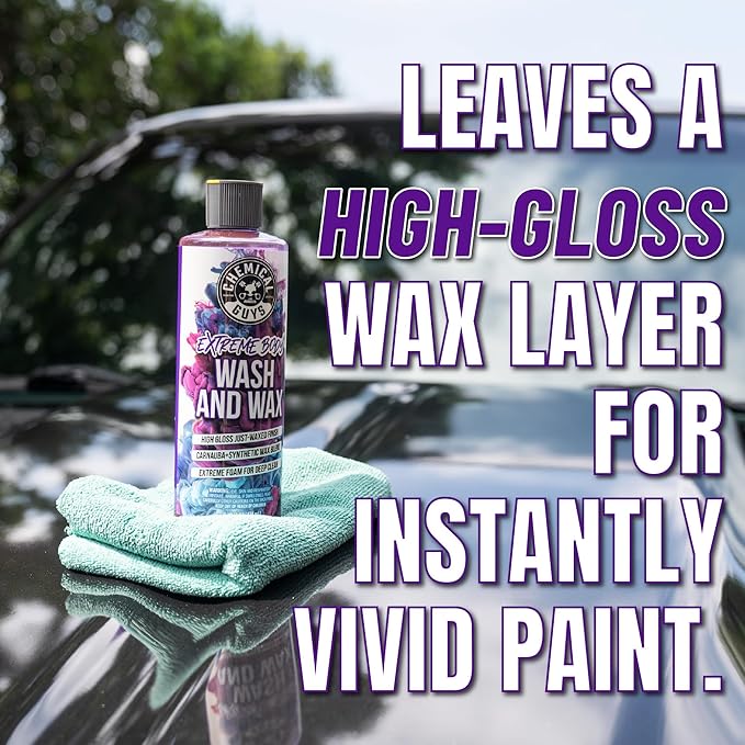 Chemical Guys Big Mouth Foam Cannon And Extreme Bodywash And Wax Kit For Pressure Washer Car Wash - Snow Foam Cleaning Soap With Max Release Sprayer, 16 Oz, 2 Items