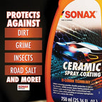 SONAX Ceramic Spray Coating | Si-Carbon Technology for Mirror-Like Shine & Hydrophobic Protection | Easy-to-Apply, Long-Lasting Formula | Refreshes Existing Ceramic Sealants | 257500 | 5L
