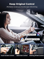 4-in-1 Wireless CarPlay Adapter for Streaming Netflix/YouTube/TikTok/TF Card, 2026 Magic Video AI Box & Android Auto Dongle [Dual Band WiFi, Autolink Pro] Plug & Play, Fits for OEM Wired Car Play Car