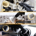 7 PCS detailing brush set for Cleaning Interior or Exterior, Durable Boars Bristle Detailing Brushes, detailing brush set,car detailing brushes for Emblem, Air Vents, Wheels, Leather Upholstery Seat