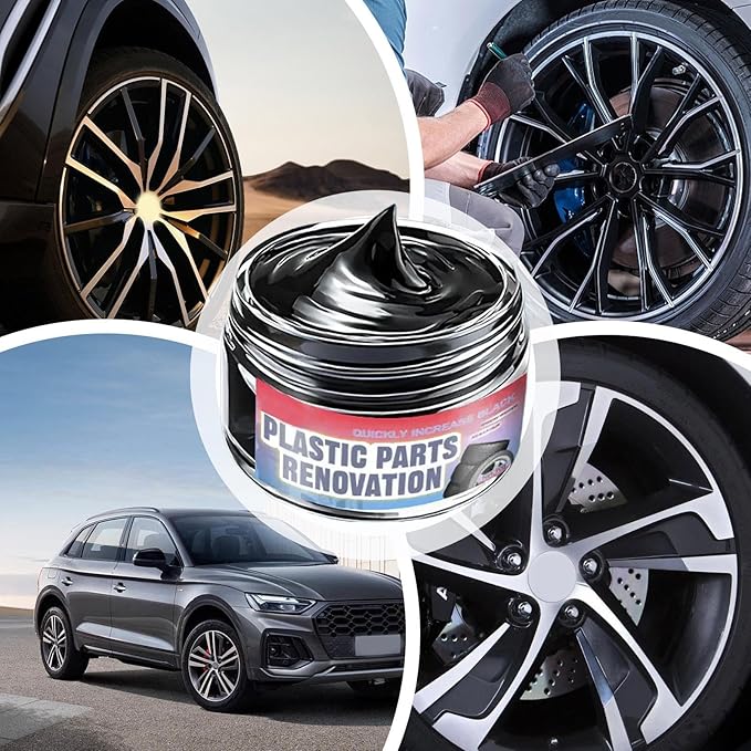 Car Trim Restorer, with Long-Lasting Formula, 30ml, Car Exterior Shine Restorer, Interior and Exterior Restoration Paste, Uv Resistant Coating, for Detailing Vehicles