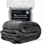 XL Car Drying Towel, 1300 GSM Professional Car Towel with Double Twisted Loop, Car Drying Towels Extra Large Super Absorbent, Microfiber Drying Towels for Cars, Trucks, SUVs - 40"x24", Gray