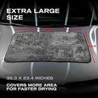 Nasiol Twist Car Drying Towel, Highly Absorbent Quick Dry, Soft Banded Edges - Scratch Free - Double Sided - Safe for Car Paint Microfiber Evo Detailing Towel (35 x 23 inch)