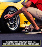 Adam's SiO2 Infused Tire Shine Plus 16oz - Achieve a Lustrous, Dark, Long Lasting Shine - Non-Greasy and No Sling Formulation Infused with SiO2 for Increased a Longer, Durable Shine (Refill Kit)