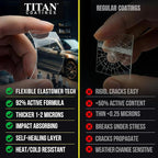 Alpha Quartz 50ml Elastic Film Ceramic Coatings for Cars with 92% Hyper Particles for High Performance, Beginners & Pro Detailers, 4-Hour Cure, Deep Gloss, Slick & Hydrophobic (Covers 2 Midsize Cars)