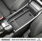 RUNROAD Center Console Organizer Tray Compatible with Honda HR-V 2023 2024 2025 2026 HRV Accessories, ABS Console Organizer Armrest Storage Box Coin Holder, Black