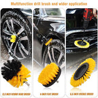 Drill Brush Set, 22 Pcs Drill Scrubber Brush Kit Includes All Purpose Drill Brush, Scrub Pads & Sponge with Extend Attachment, Buffing Pads for Car Surfaces