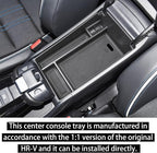 RUNROAD Center Console Organizer Tray Compatible with Honda HR-V 2023 2024 2025 2026 HRV Accessories, ABS Console Organizer Armrest Storage Box Coin Holder, Black